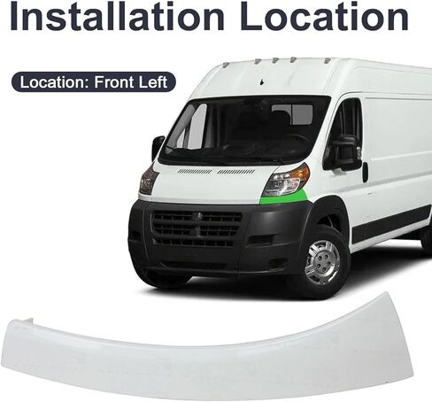 Headlight Filler Trim Molding Headlamp Bezel Right Passenger Side Compatible with RAM Promaster 1500 2500 3500 3.0L 3.6L 2014 2015 2016 2017 2018 1ZT59ZZZAA in Kuwait