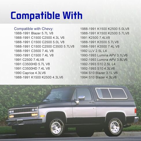 2PCS, 2 Wire TBI Fuel Injector Connector Wiring Harness Pigtail Plug Compatible with Chevrolet GMC 1500 2500 3500, Oldsmobile Silhouette, Pontiac Trans Sport, Replacement for 12102568 in Kuwait