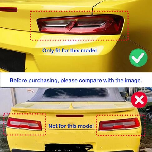 أغطية مصابيح خلفية سوداء مدخنة من JeCar لسيارة شيفروليه كامارو 2016-2018 ملحقات زينة الإضاءة الخلفية in Kuwait