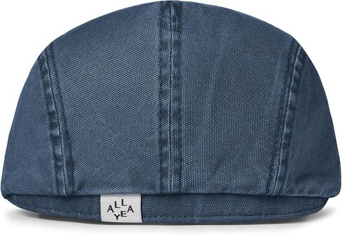 CLAPE Flat Newsboy Cap for Men Cotton Vintage Ivy Hat Driving Golf Gatsby Beret Lightweight Breathable Casual Flat Cap in Kuwait