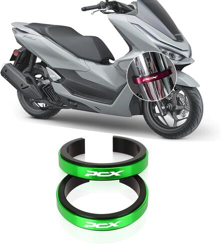 Suitable for PCX125 PCX150 PCX160 PCX 125 150 160 2026 2025 41-44mm front suspension shock absorber auxiliary adjustment ring (Red) in Saudi Arabia