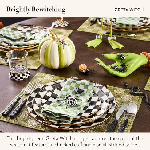 MACKENZIE-CHILDS Ceramic Trinket Tray, Unique Tray for Room Decor, Greta Witch’s Hand in Saudi Arabia