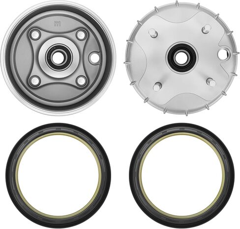 M Mati 2PCS Front Brake Drum & Dust Seal لـ Honda Rancher 350 2x4 TRX350TM Rancher 350 2x4 E-S TRX350TE 2000-2006 44600-HN4-670 91261-HN5-671 in Saudi Arabia