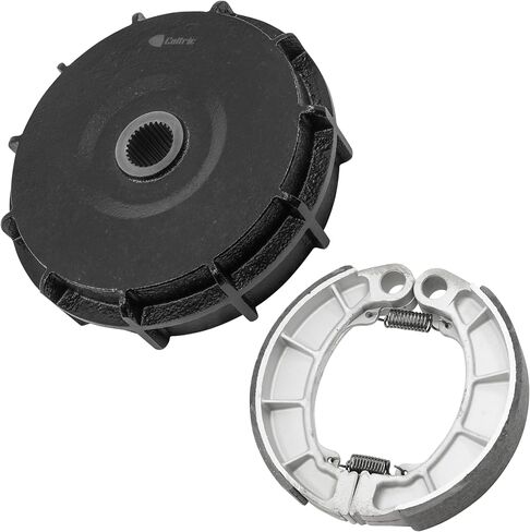 Caltric Rear Brake Drum with Brake Shoes Compatible with Honda Rancher 420 TRX420 4x4 2014-2024 / Foreman 500 TRX500 TRX520 4x4 2014-2024 43620-HR3-A20 06430-HN0-A20 in Saudi Arabia