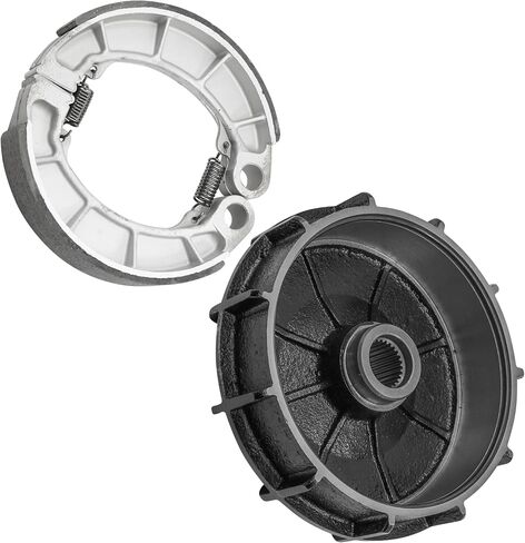 Caltric Rear Brake Drum with Brake Shoes Compatible with Honda Rancher 420 TRX420 4x4 2014-2024 / Foreman 500 TRX500 TRX520 4x4 2014-2024 43620-HR3-A20 06430-HN0-A20 in Saudi Arabia