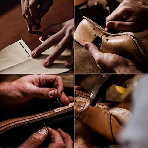 Sawbehind Mens Boots - 2025 جديد في الهواء الطلق مقاوم للماء أحذية جلدية مريحة مصنوعة يدويًا للرجال in Kuwait
