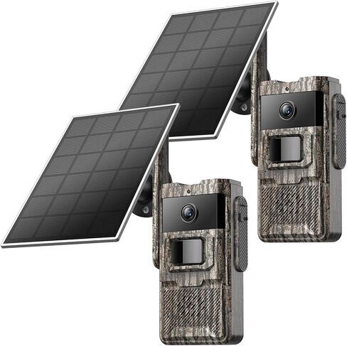 كاميرات مراقبة بمصباح كهربائي 2K لاسلكية في الهواء الطلق، كاميرات WiFi 5G&2.4G لأمن المنزل مع مصابيح LED قابلة للتعديل، مقاومة للماء IPX6، تتبع الحركة 360 درجة واكتشاف الإنسان بالذكاء الاصطناعي - حزمة واحدة in Kuwait