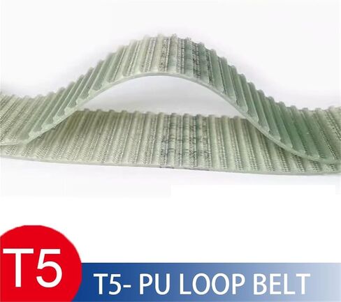 سلك فولاذي مغلق حلقة توقيت حزام PU Width10/15/20mm T5-770/775/780/800/810/815/820/825/830/840 أحزمة البولي يوريثان للبكرات (T5-815،1pc_25mm) in Kuwait