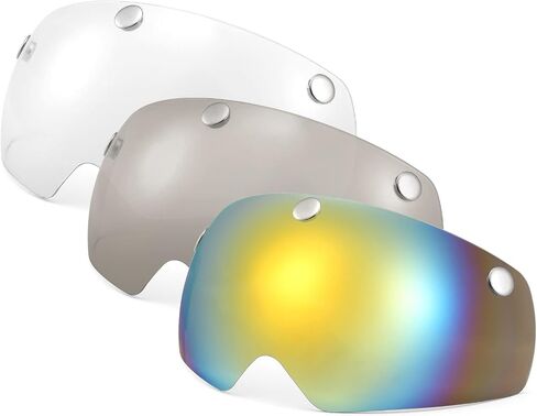 3pcs Detachable Magnetic Visor for Bike Helmet UV Guard for Men Women in Saudi Arabia