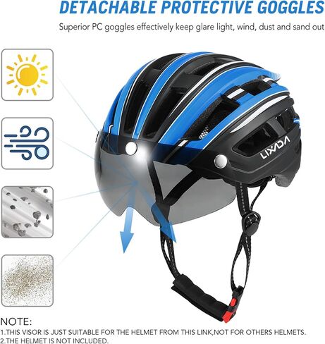 3pcs Detachable Magnetic Visor for Bike Helmet UV Guard for Men Women in Saudi Arabia