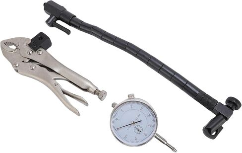 Disc Brake Rotor Gage Set 0-10mm x 0.01mm with Flexible Arm Support and Locking Clamp for Precise Measurement of Rotor Warpage and Ball Joint in Saudi Arabia