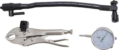 Disc Brake Rotor Gage Set 0-10mm x 0.01mm with Flexible Arm Support and Locking Clamp for Precise Measurement of Rotor Warpage and Ball Joint in Saudi Arabia
