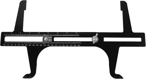 Cabilock Brake Measuring Resetting Tool for Adjusting Brake Shoes Installing Drum Gauge 6.5-14.25 Inch (160-360 mm) Scale Combination Black in Saudi Arabia