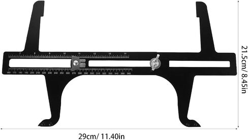 Cabilock Brake Measuring Resetting Tool for Adjusting Brake Shoes Installing Drum Gauge 6.5-14.25 Inch (160-360 mm) Scale Combination Black in Saudi Arabia