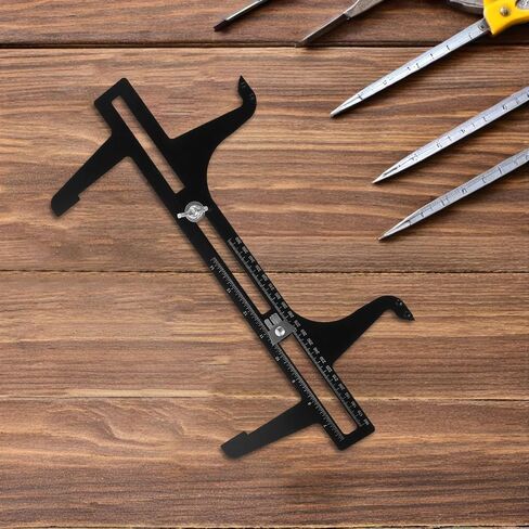 Cabilock Brake Measuring Resetting Tool for Adjusting Brake Shoes Installing Drum Gauge 6.5-14.25 Inch (160-360 mm) Scale Combination Black in Saudi Arabia
