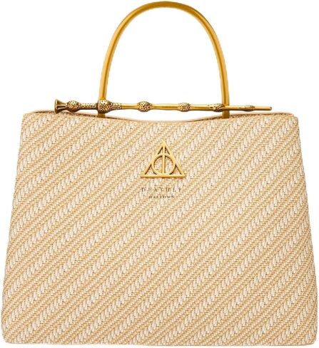 Loungefly Harry Potter Deathly Hallows Elder Wand Raffia Texture Brown Handbag - BoxLunch Exclusive in Kuwait