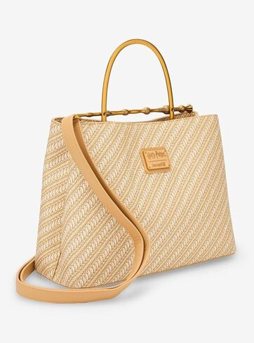 Loungefly Harry Potter Deathly Hallows Elder Wand Raffia Texture Brown Handbag - BoxLunch Exclusive in Kuwait