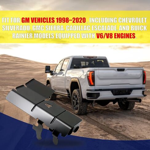 Fit for GM 12668713 Starter Heat Shield – Compatible with Chevrolet, GMC, Cadillac, Buick Models – Replacement for GM Part Number 12588400 12585367 12623360 – Heat Guard for Starter Motor in Kuwait