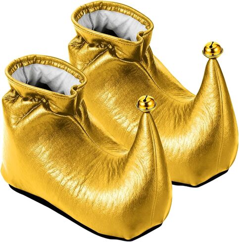 حذاء Elf Shoes Jester - أحذية أزياء كلاسيكية للبالغين لحفلات Halloween & Christmas Cosplay ، ومقاس واحد يناسب أحذية لعب الشخصية الاحتفالية in Kuwait