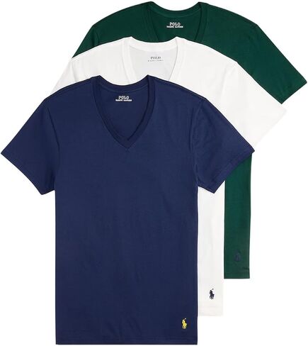 Polo Ralph Lauren Men's Classic Fit Cotton V-Neact Undershirt 3 Pack in Saudi Arabia