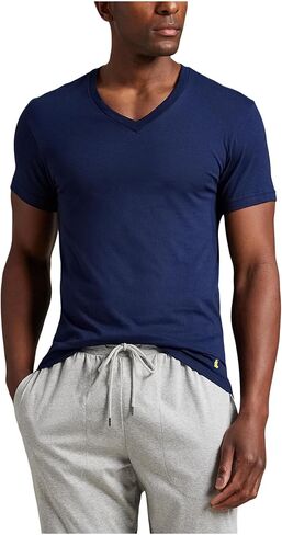 Polo Ralph Lauren Men's Classic Fit Cotton V-Neact Undershirt 3 Pack in Saudi Arabia
