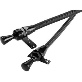Lokar X1211247 Firewall Mount Transmission Dipstick with Lock and Black Stainless Steel Housing for GM 700-R4 Transmission in Kuwait