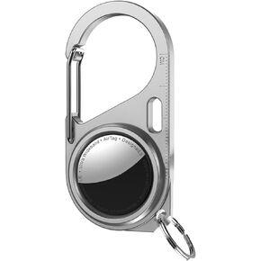 سلسلة مفاتيح حامل AirTag، حافظة Airtag واقية مع حلقة معدنية، حافظة Airtag مقاومة للصدمات للغاية مع مشبك زنبركي، ملحق Airtag للمفاتيح والحيوانات الأليفة والأمتعة وحقائب الظهر in Kuwait