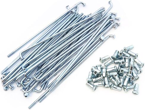 Rear Wheel Spoke and Nipple Kit - Compatible with Honda CB450 CL450K CB500 CB550 74-76 CB750F 75-76 in Saudi Arabia