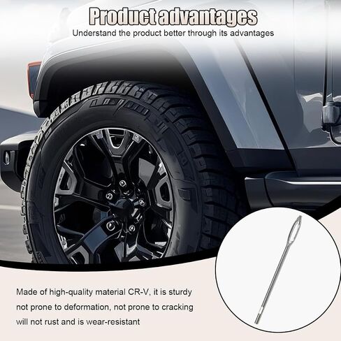 أداة إصلاح إطارات السيارات ، 4.33 '' Flat Metal Split Eye Elenles ، مجموعة توصيل الإطارات T-handle ، ومساحات ثقب الإطارات الثقيلة ، وأداة إصلاح تصحيح الإطارات للسيارات ، والدراجات النارية ، والشاحنات (5pcs) in Saudi Arabia