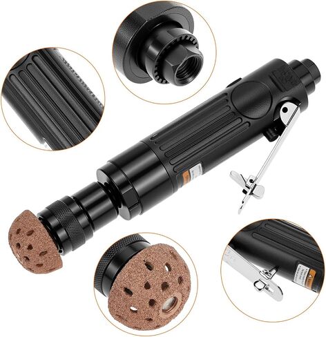 Qwork Pneumatic Tyre Buffer مجموعة كاملة ، وتشمل طاحونة إطارات الهواء ، وكاشطة الإطارات ونيشوقة الإطارات in Kuwait