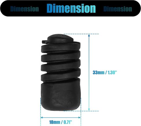 X AutoHaux 2pcs 18mm باب السيارة تمتص صدمة باب صدمة مطاطية تمتص تصادم مضاد للتصادم in Kuwait