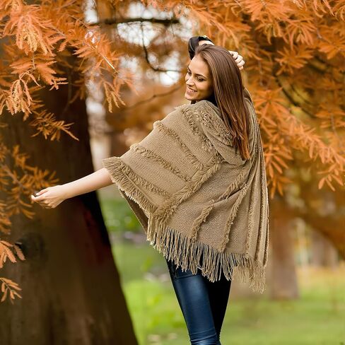 بونشوس للنساء سترة المعطف المغطى بالنساء ورأسه مع شال متبكى غامض في فصل الشتاء في فصل الربيع in Kuwait