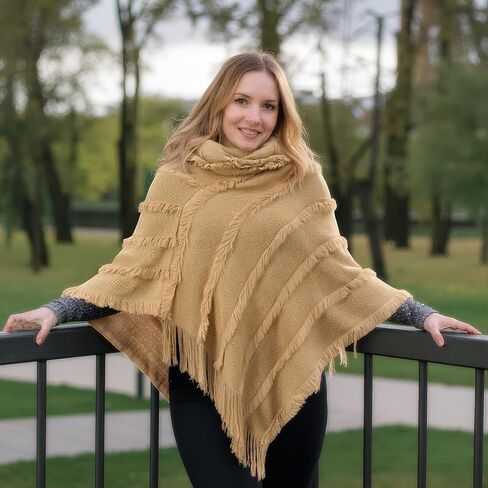 بونشوس للنساء سترة المعطف المغطى بالنساء ورأسه مع شال متبكى غامض في فصل الشتاء في فصل الربيع in Kuwait