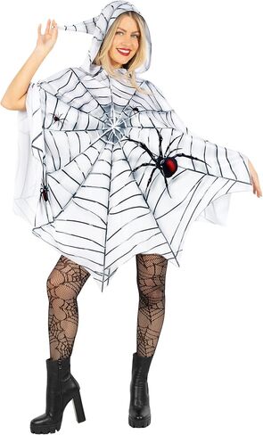 Morph Spider Costume for Women Poncho ، Halloween Poncho for Womens ، Halloween Comple for Women Comper Spiders in Saudi Arabia