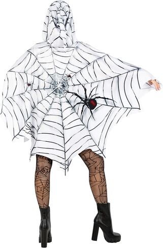 Morph Spider Costume for Women Poncho ، Halloween Poncho for Womens ، Halloween Comple for Women Comper Spiders in Saudi Arabia
