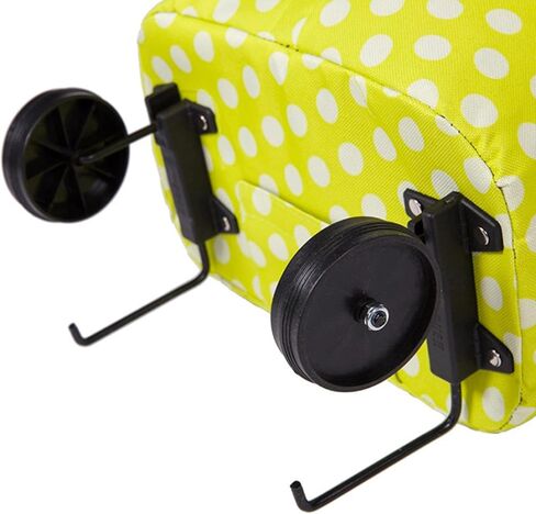 2X Luggage Suitcase Wheels Folding Wheels for Trolley Shopping Carts Parts Black in Saudi Arabia
