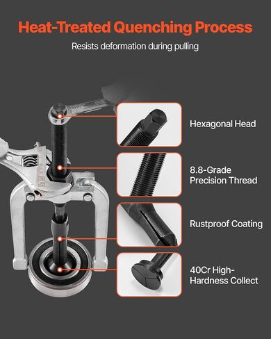مجموعة مجتذب ثقب مكفوف من Vevor ، وسباق محمل داخلي 16 في 1 ، وجماعة مستخرج من الختم ، و 16 PCS شرائح مطرقة إدراج أداة إزالة داخلية محمل داخلي مع 10 كوليت مقسمة ومضادة in Kuwait