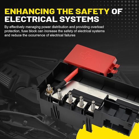 Battery Distribution Fuse Block Compatible with 2014-2020 Chevrolet Silverado, Tahoe, Suburban, GMC Sierra, Yukon, Cadillac Escalade - Replaces 84354716, 22985570 in Saudi Arabia
