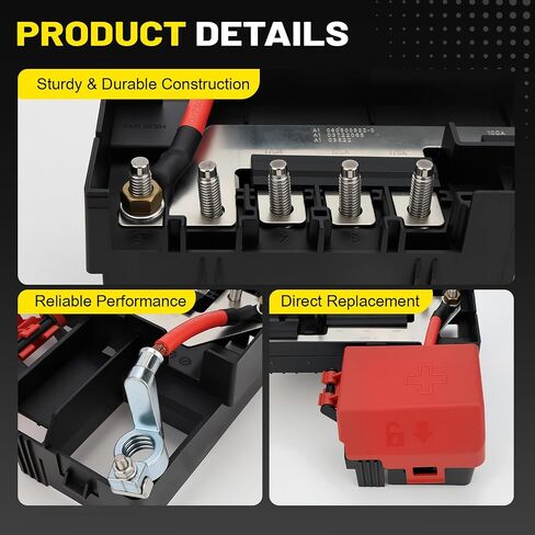 Battery Distribution Fuse Block Compatible with 2014-2020 Chevrolet Silverado, Tahoe, Suburban, GMC Sierra, Yukon, Cadillac Escalade - Replaces 84354716, 22985570 in Saudi Arabia