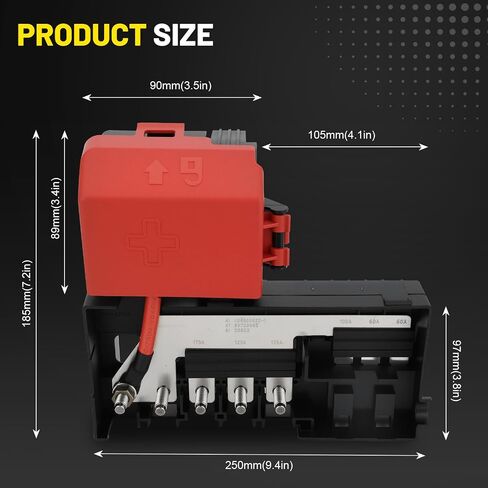 Battery Distribution Fuse Block Compatible with 2014-2020 Chevrolet Silverado, Tahoe, Suburban, GMC Sierra, Yukon, Cadillac Escalade - Replaces 84354716, 22985570 in Saudi Arabia