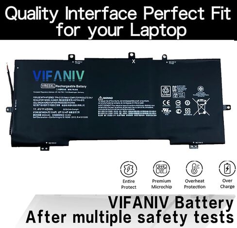 VR03XL VR03 45WH بطارية لجهاز HP Envy 13-D 13-D046TU 13-D025TU 13-D024TU 13-D051TU 13-D056TU سلسلة الكمبيوتر المحمول 816497-1C1 HSTNN-IB7E in Kuwait