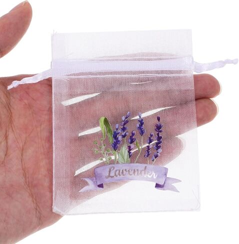 ABOOFAN 20pcs Empty Lavender Sachet Bags Organza Gauze Bags Small Drawstring Jewelry Pouches Party Favor Candy Bags in Saudi Arabia