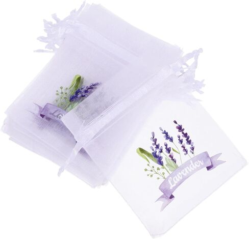 ABOOFAN 20pcs Empty Lavender Sachet Bags Organza Gauze Bags Small Drawstring Jewelry Pouches Party Favor Candy Bags in Saudi Arabia