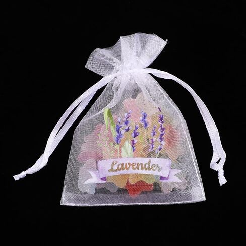 ABOOFAN 20pcs Empty Lavender Sachet Bags Organza Gauze Bags Small Drawstring Jewelry Pouches Party Favor Candy Bags in Saudi Arabia