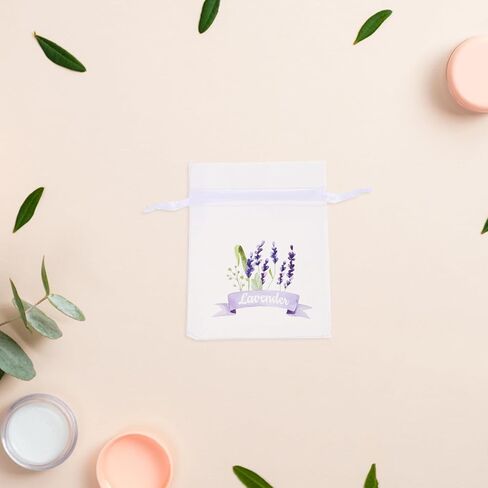 ABOOFAN 20pcs Empty Lavender Sachet Bags Organza Gauze Bags Small Drawstring Jewelry Pouches Party Favor Candy Bags in Saudi Arabia
