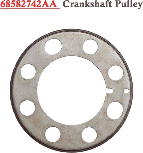 Sprocket Crankshaft Pulley Fit For Jeep GRAND CHEROKEE WK 2014-2023 3.0Diesel,For WRANGLER JK 2011-2018 2.8 Diesel,For Dodge RAM 1500 DS/DX 2014-2018 3.0 Diesel#68027485AA,68493358AA,68582742AA in Saudi Arabia
