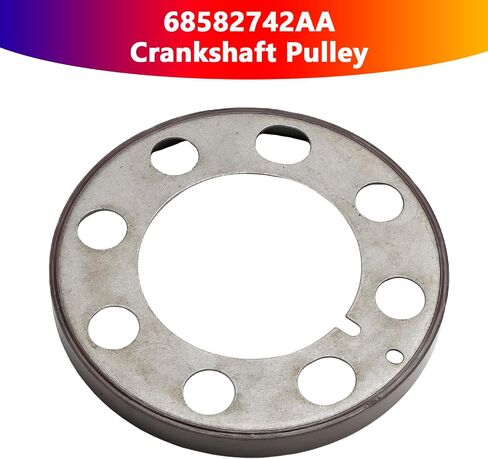 Sprocket Crankshaft Pulley Fit For Jeep GRAND CHEROKEE WK 2014-2023 3.0Diesel,For WRANGLER JK 2011-2018 2.8 Diesel,For Dodge RAM 1500 DS/DX 2014-2018 3.0 Diesel#68027485AA,68493358AA,68582742AA in Saudi Arabia