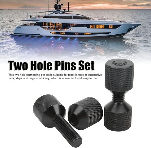 2 PCS مجموعة دبابيس ثقب ، الألومنيوم 2 ثقب أنبوب شفة الشفة التوصيل محاذاة حافة دبوس شفة ثقب للسيارة آلات كبيرة in Kuwait