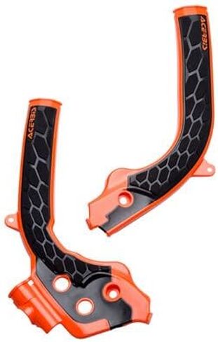 Acerbis X-Grip Frame Guards 16 KTM Orange/Black for KTM 300 XC-W (E-Start) 2017-2018 in Saudi Arabia