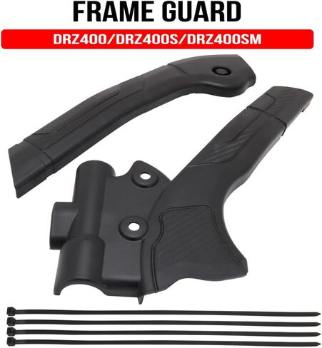 Motorcycle Frame Guards Protection For DRZ400 DRZ400S DRZ400SM Dirt Bike, BLACK in Saudi Arabia